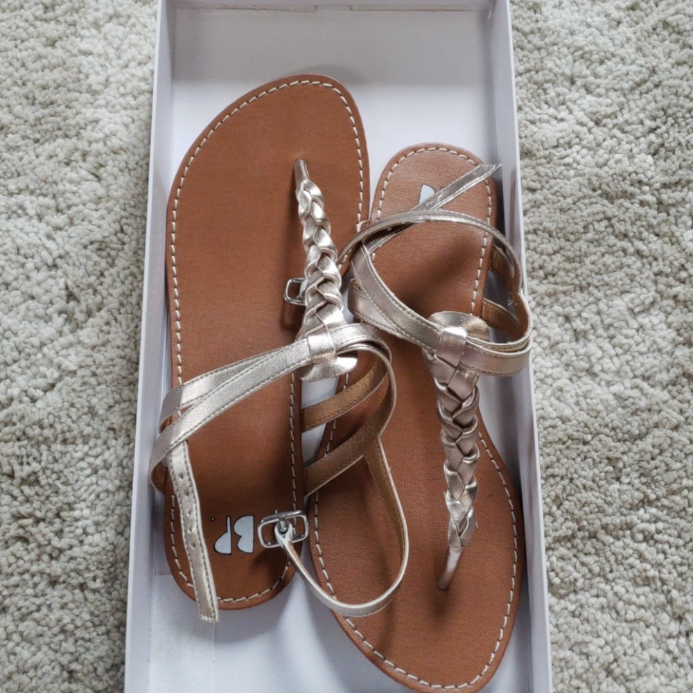 BNIB bp Gold Sandals